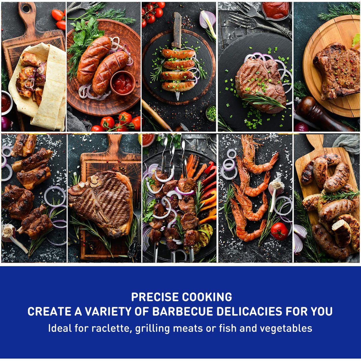 Techwood Electric Grill 15-serving capacity suitable for family dinners and parties.