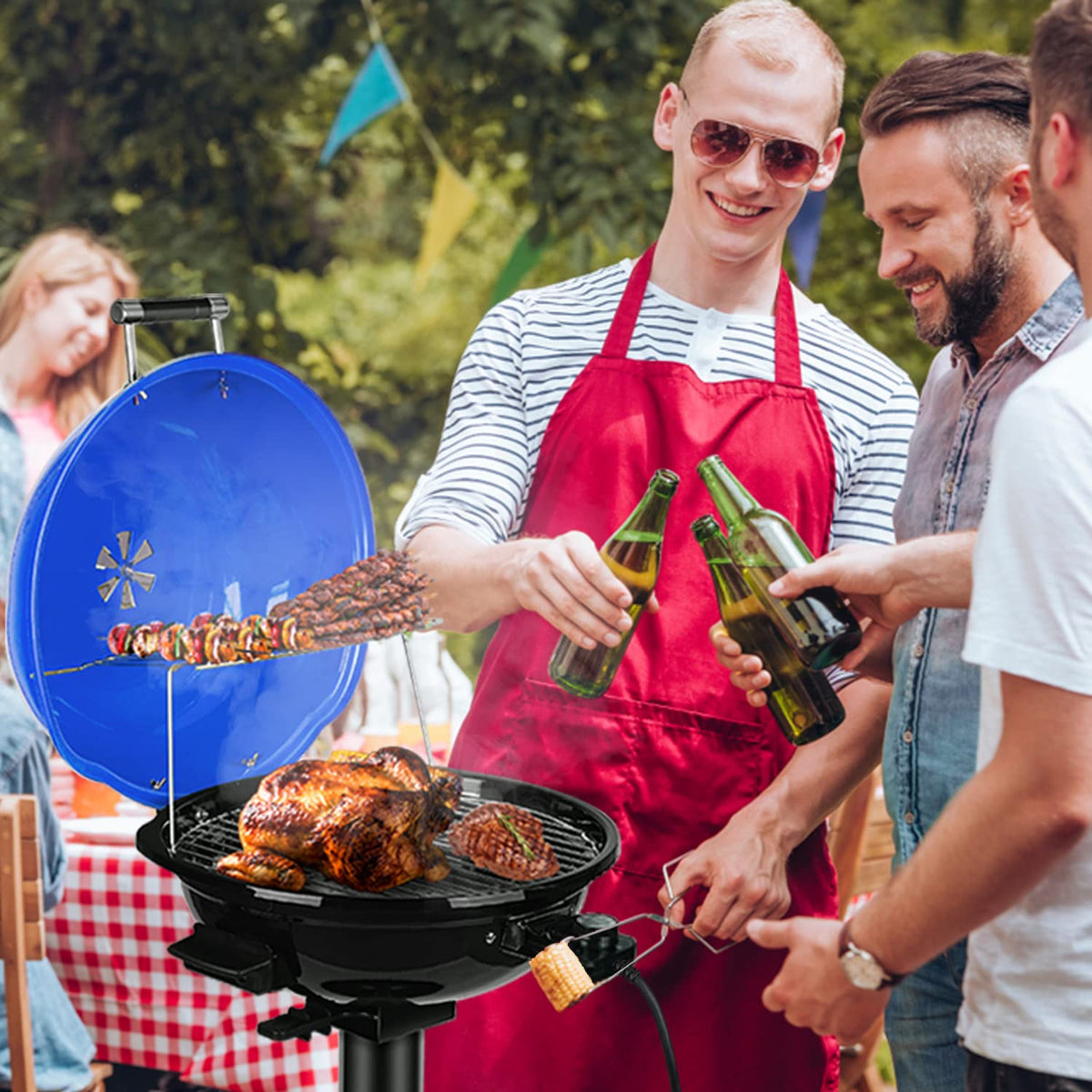 Techwood Electric Grill easy-clean design with removable components for cleanup.