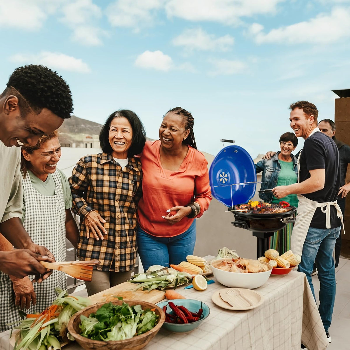 Techwood Electric Grill fast heating delivers quick searing and cooking.