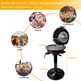 Techwood portable removable stand enables indoor or outdoor grilling anywhere.