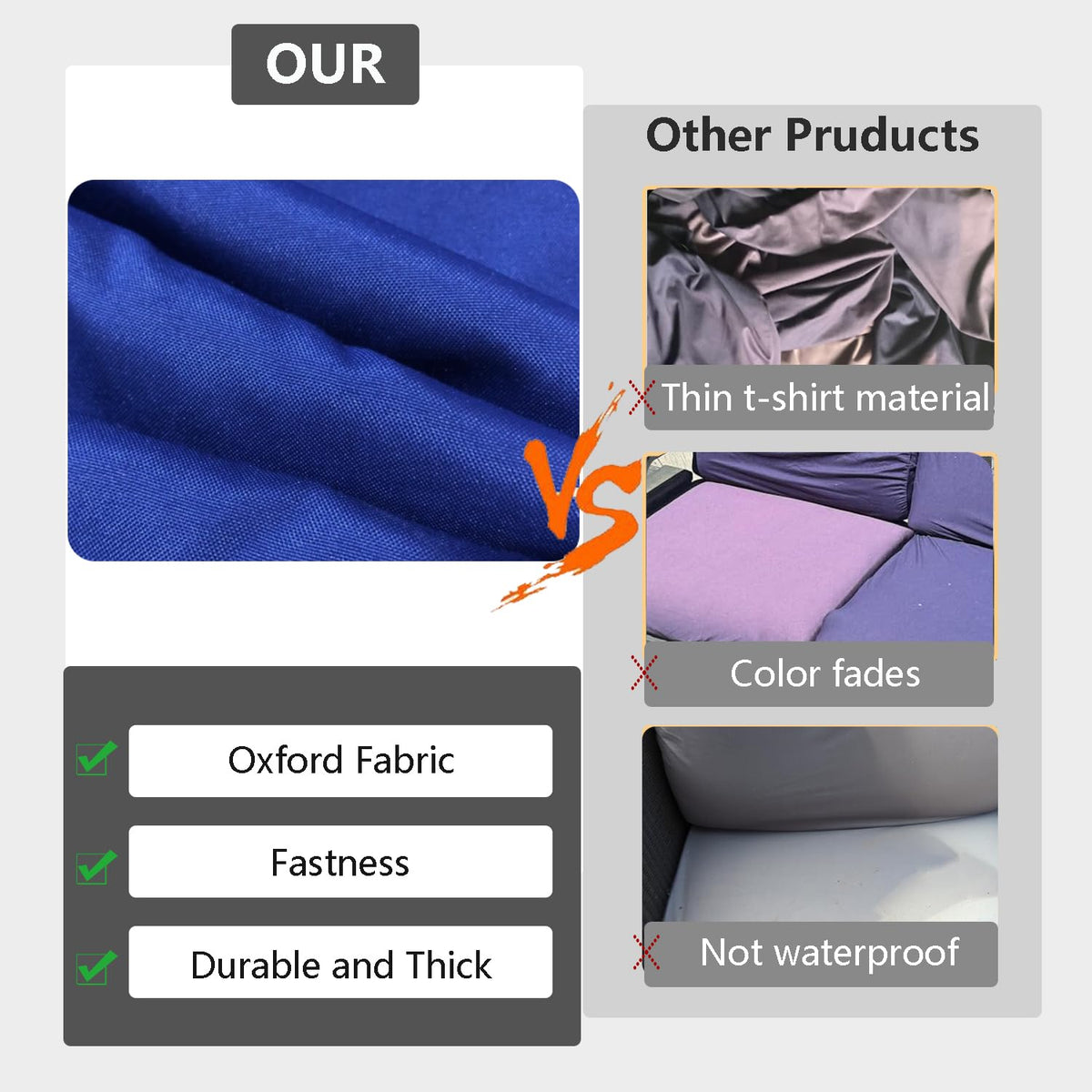 TECOSARA fabric sample demonstrates splash resistance and quick-dry surface.