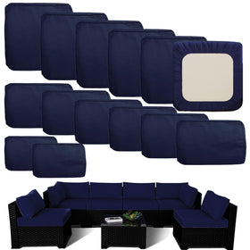 TECOSARA seat cushion cover in durable oxford fabric for outdoor use.