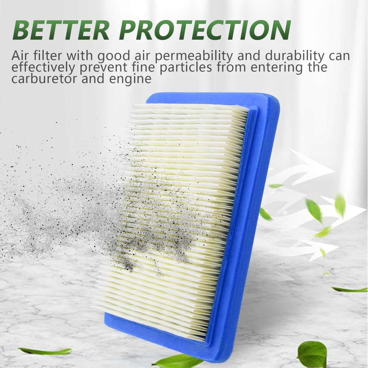 Tecreddy two-pack air filter and spark plug bundle for mower maintenance