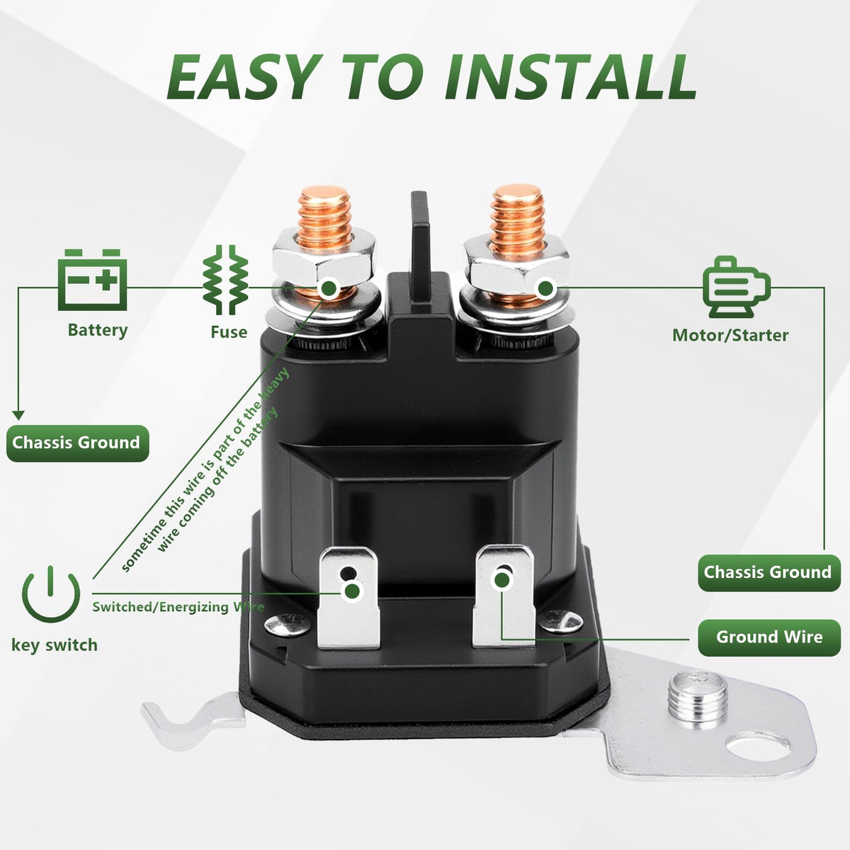 Tecreddy 4-pole solenoid coil with copper wire supports efficient power