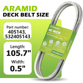 Tecreddy premium aramid-cord belt shows durable kevlar-core construction.