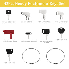 Tecreddy 42-keys master set for quick access during field repairs.