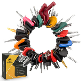 Tecreddy 55-key master set displayed on table for quick on-site access