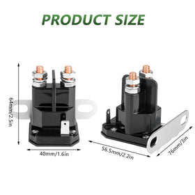 Close-up of the Tecreddy 725-1426 solenoid terminal stud for wiring clarity
