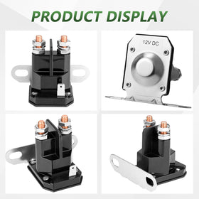 Tecreddy 725-1426 solenoid close-up of the 1/4 inch terminal stud for quick hookup