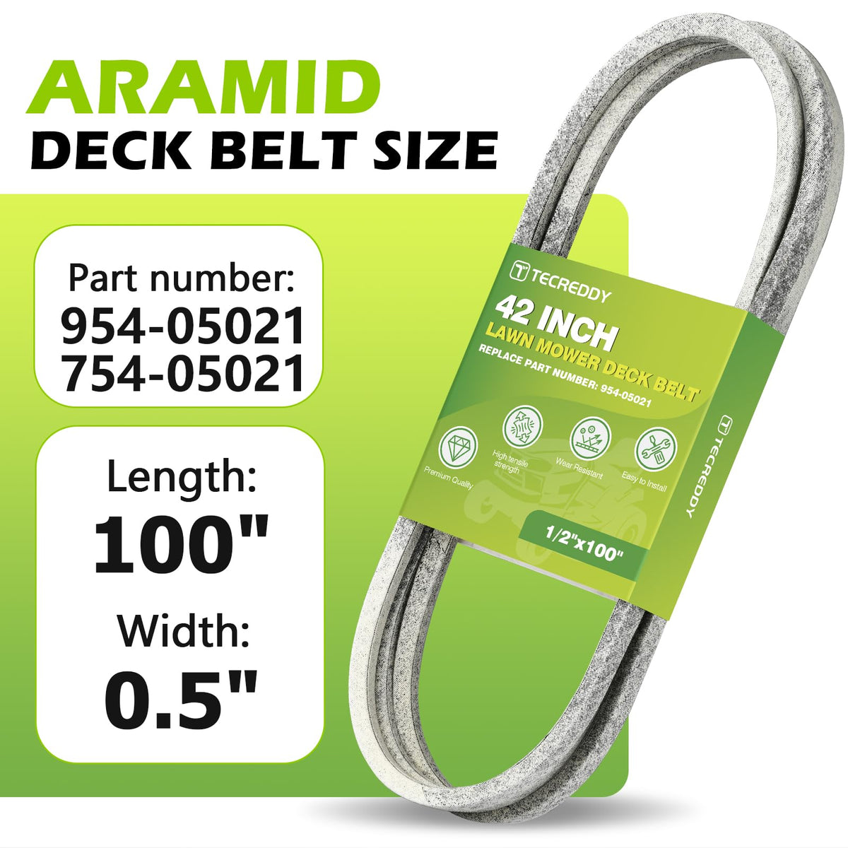 Tecreddy belt installation demonstrates easy DIY replacement for quicker mower maintenance.
