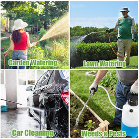 Tecreddy adjustable nozzle allows straight, mist, and circular spray patterns.