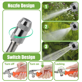 Tecreddy adjustable nozzle allows switching spray shapes for different tasks.