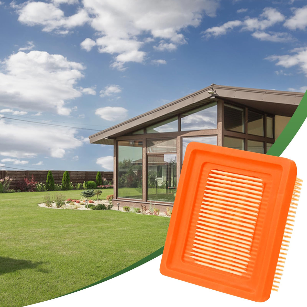 Tecreddy air filter PVC-paper construction durable filtration for lawn tools