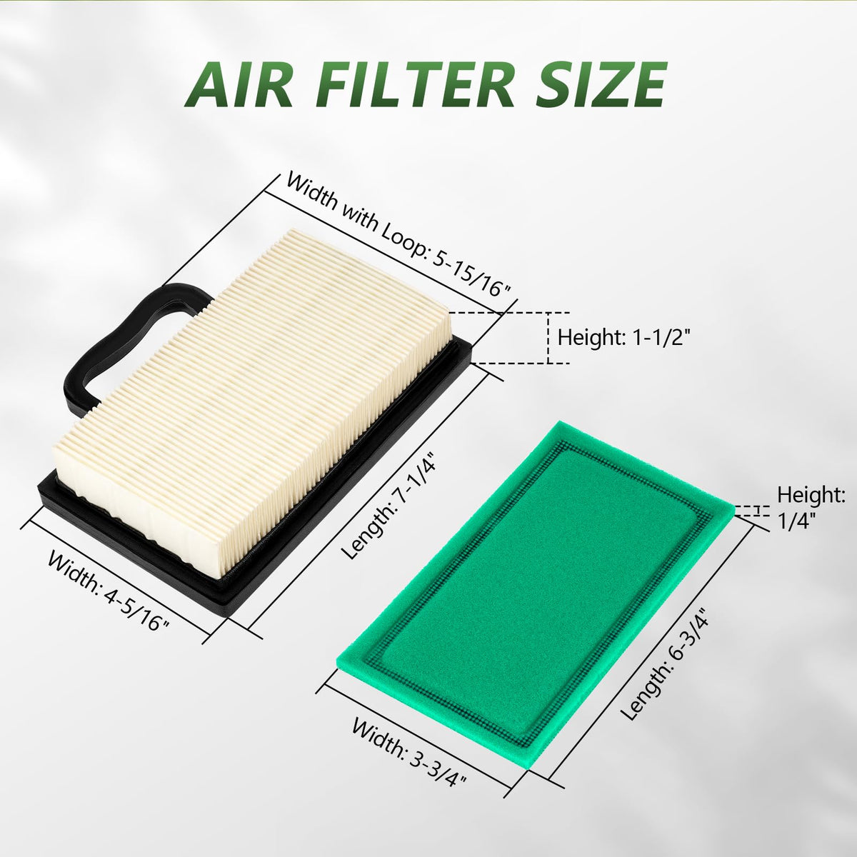 Tecreddy durable filter media protects the engine in dusty outdoor conditions.