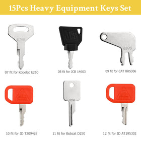 Tecreddy keys compatible with Cat, Deere, Komatsu, and more simplify access.