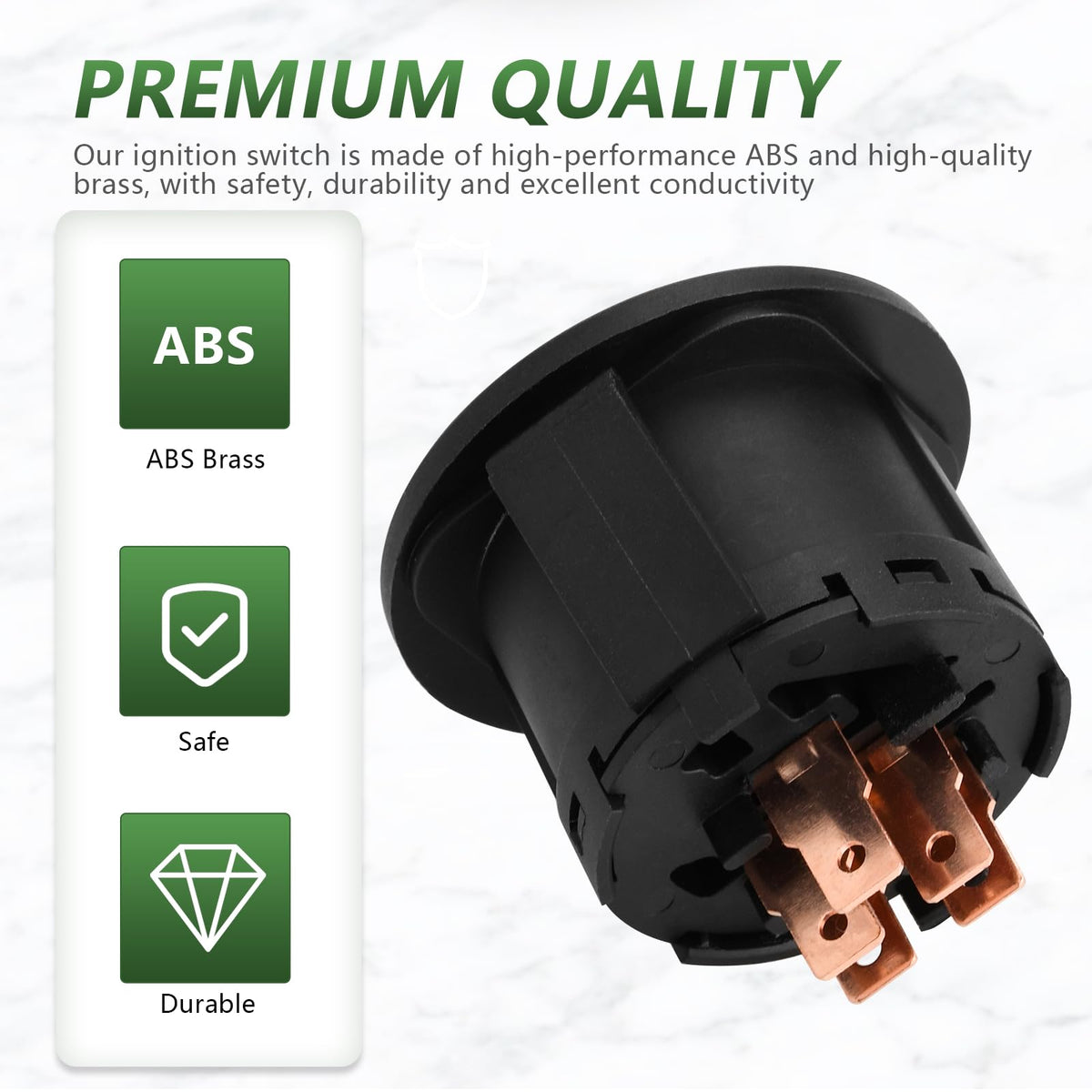 Tecreddy ignition switch for Craftsman 583070001 supports safe, easy engine start.
