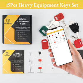 Printed manual and guide accompany Tecreddy keys for quick identification on site.