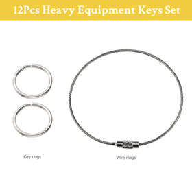 Tecreddy Komatsu and Bobcat compatible keys streamline ignition checks.