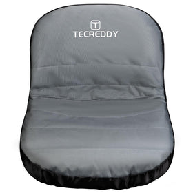 Tecreddy lawn mower seat cover demonstrates compatibility with major brands for quick protection.
