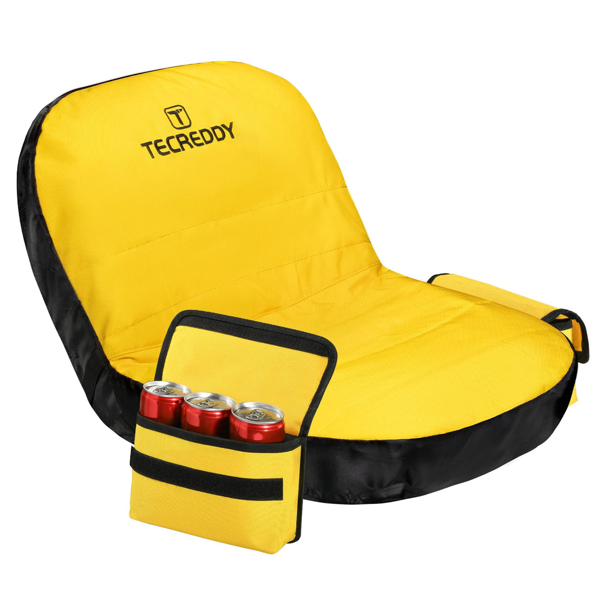 Tecreddy lawn mower seat cover in waterproof 600D fabric protects from rain and debris.