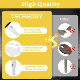 Tecreddy premium-material construction keys deliver durable performance in tough environments.