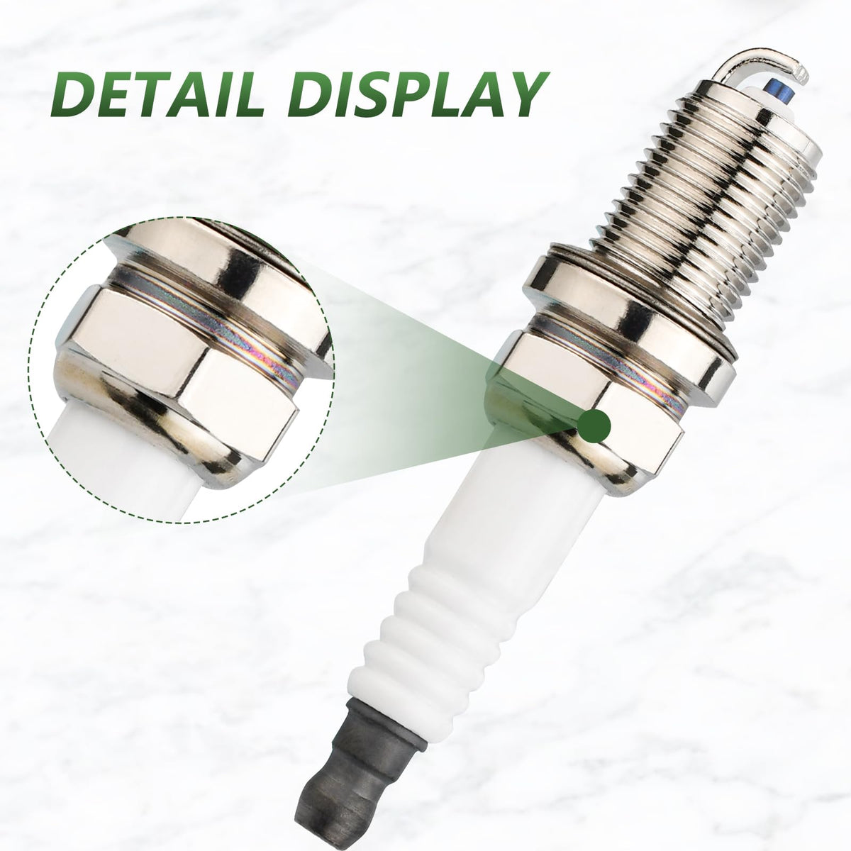 Tecreddy RC12YC spark plug packaging displaying a four-pack replacement set