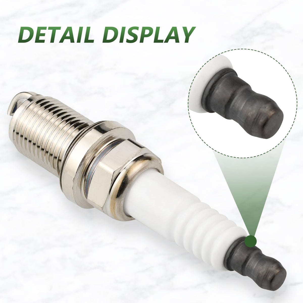 Tecreddy RC12YC spark plug threads and gap detail for easy fitting