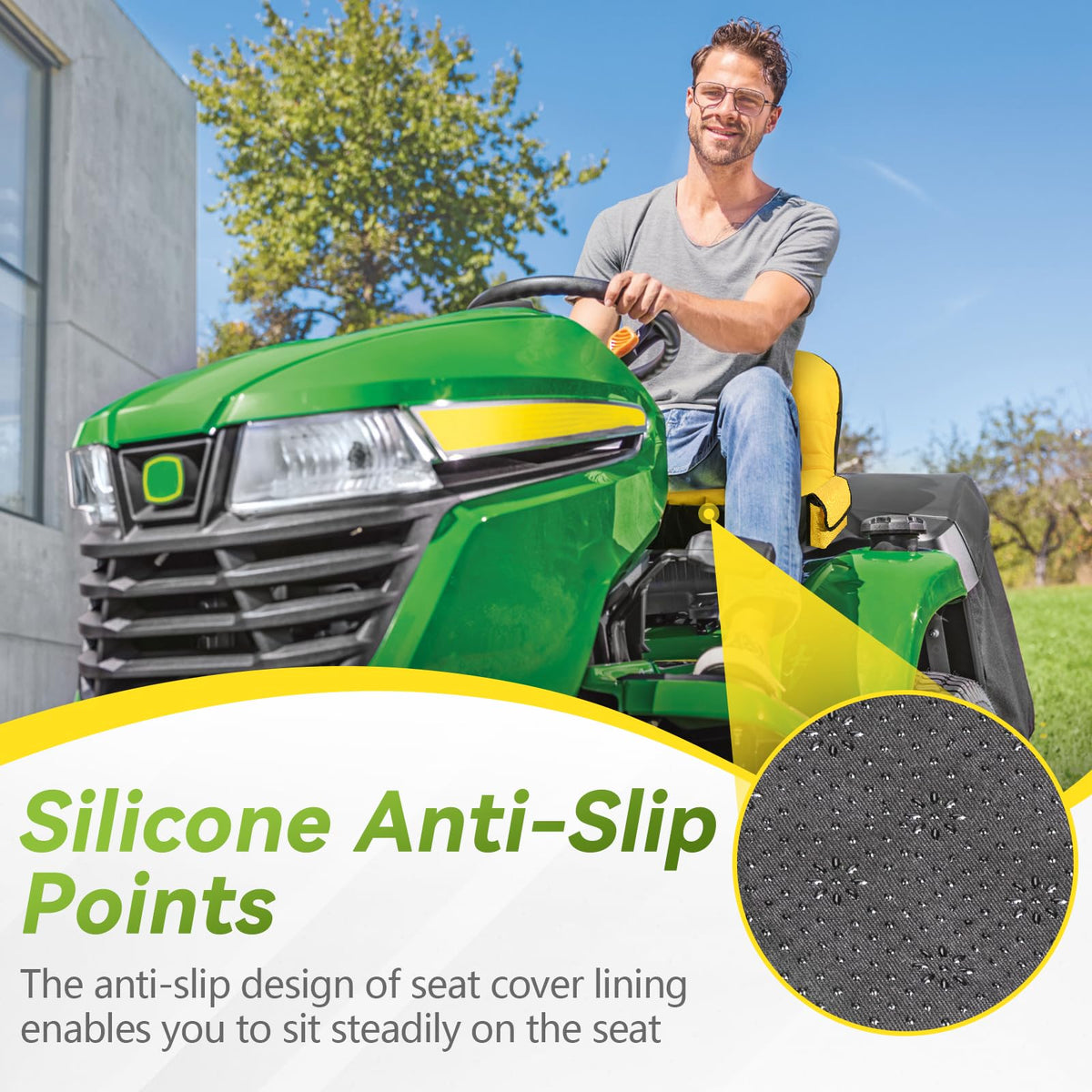 Tecreddy compatible with John Deere and Cub Cadet riding mowers.