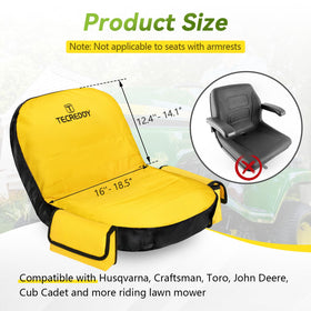 Tecreddy seat cover with storage pockets keeps gloves and tools within reach.