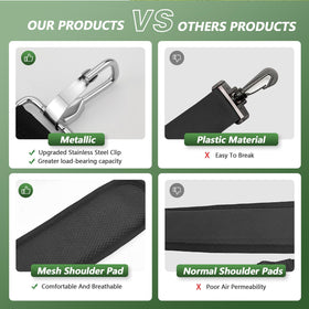 Tecreddy padded shoulder pad offers breathable comfort for extended use.