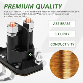 Tecreddy starter solenoid lower stud 1/4 inch ensures solid electrical connection