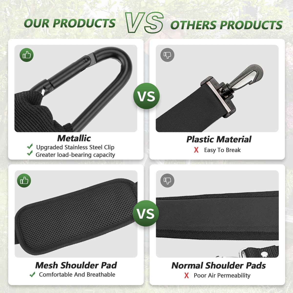 Tecreddy adjustable length strap from 25 to 43 inches for personalized fit