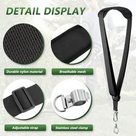 Tecreddy adjustable length strap fits most users and setups.