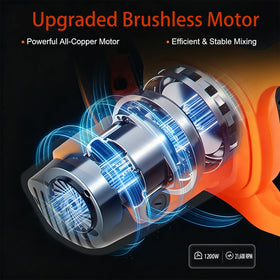 TEEANEES 1200W brushless motor for high torque and cooler operation
