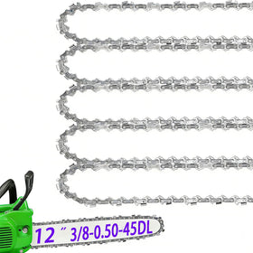 TEEANEES 5-pack 12-inch chainsaw chain box for easy replacements.