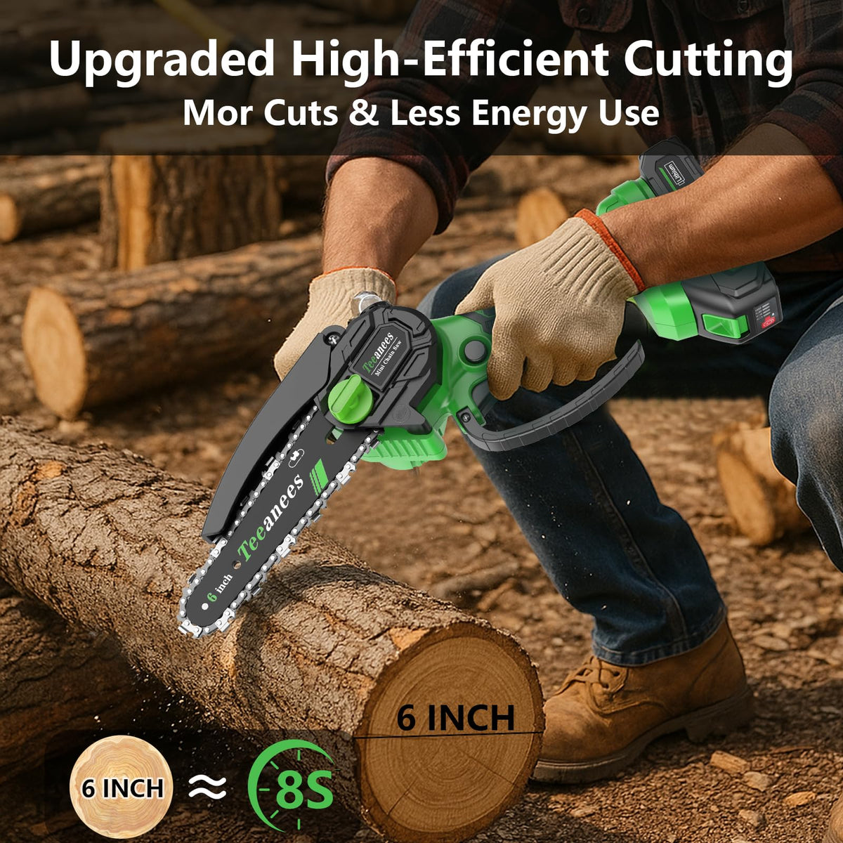 TEEANEES auto oiling system reduces friction for smoother cuts