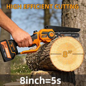 TEEANEES automatic oiling keeps chains well lubricated for smooth cuts
