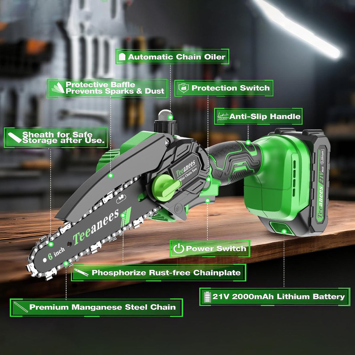 TEEANEES compact cordless gardening tool ready for outdoor tasks