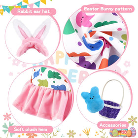 Teeanzo Easter goose outfit bunny hat detail adds playful Easter charm