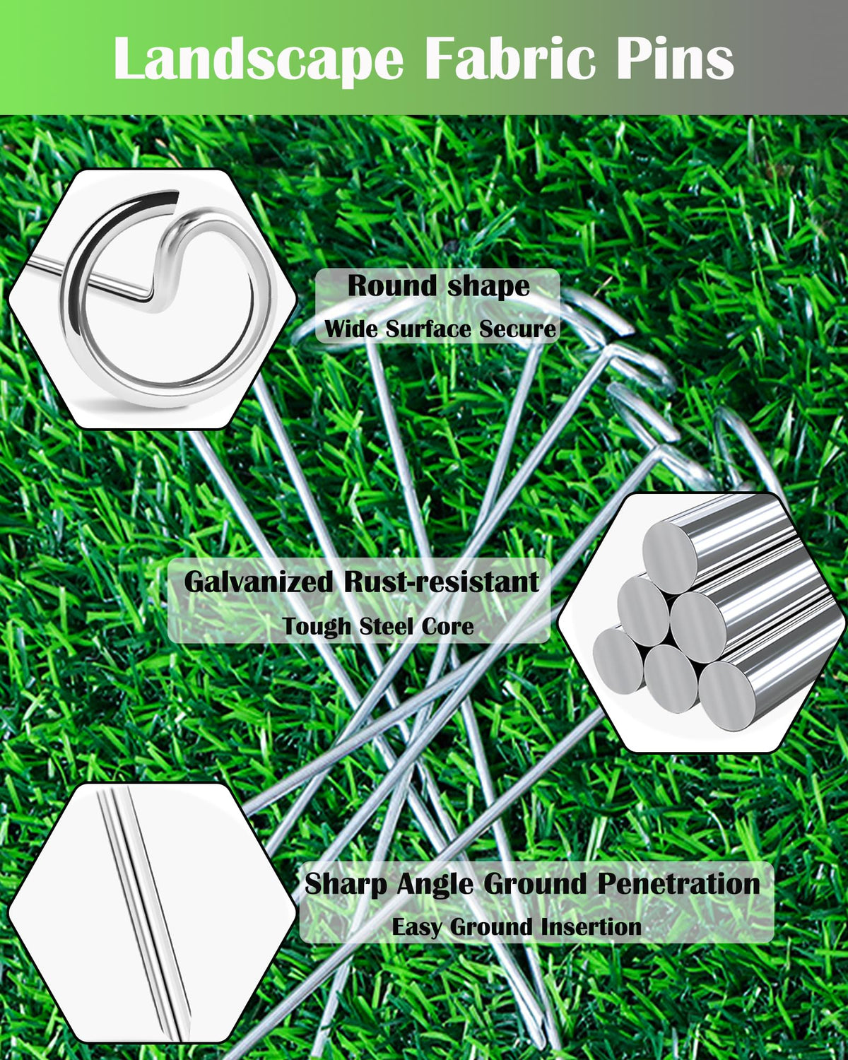 TeegRoow easy-installation stake with mallet-friendly design speeds setup