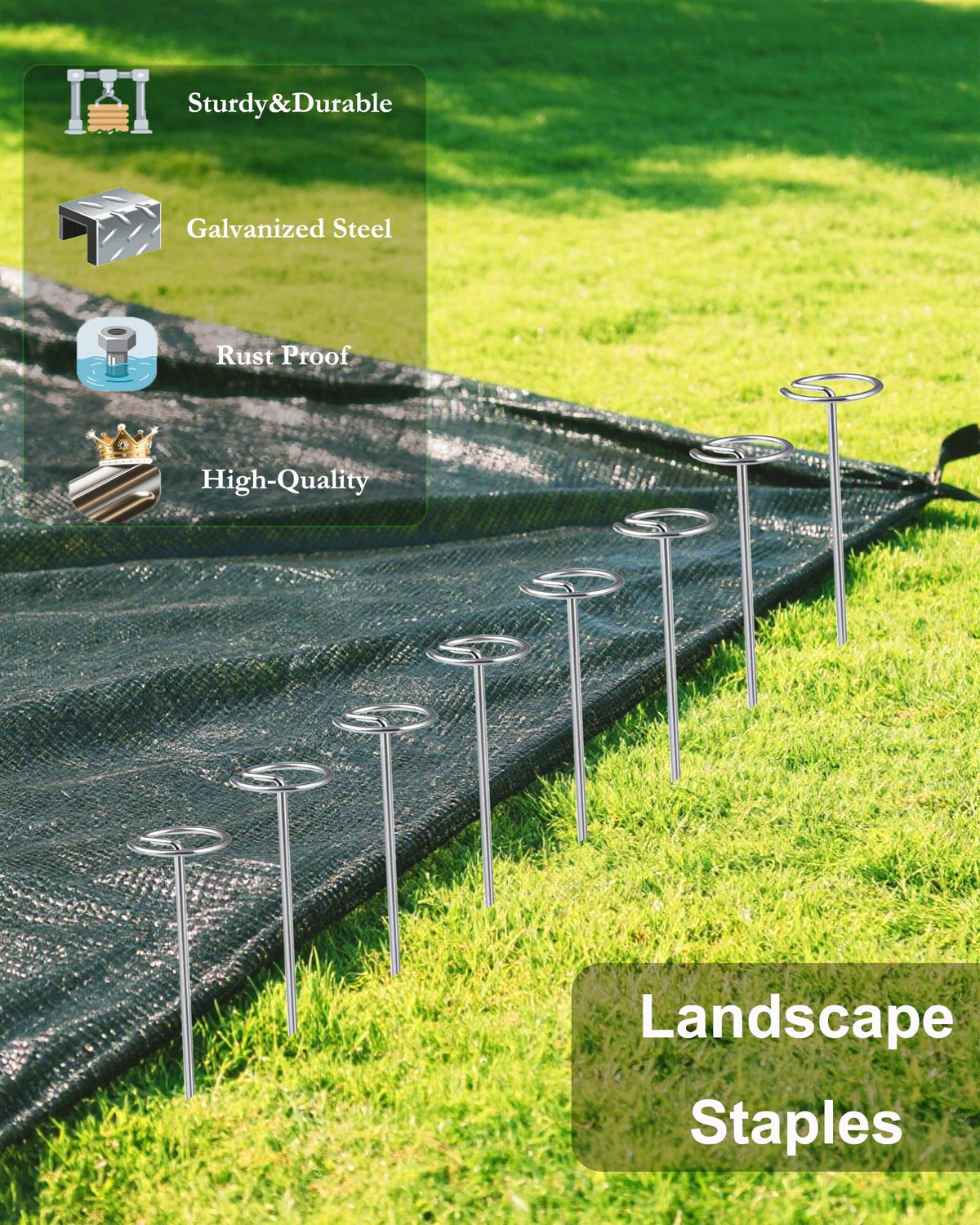 TeegRoow landscape stakes versatile for tents, edging, and more