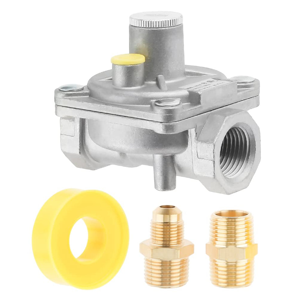 TEENGSE natural gas regulator front view for NG/LPG interchange.