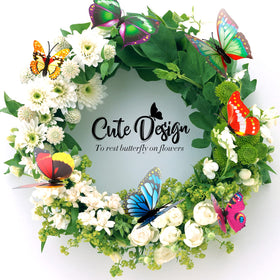 Teenitor bright color butterflies decor adds garden charm.