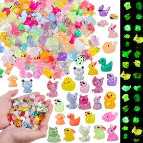 Teenzee 240 mini resin animals set for crafts and fairy garden decor