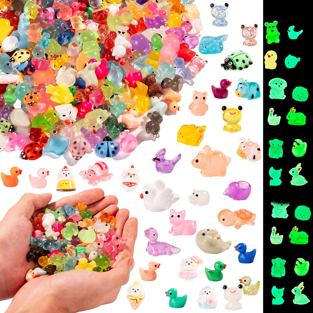 Teenzee 300 styles resin animals with glossy finish for charming home dioramas.