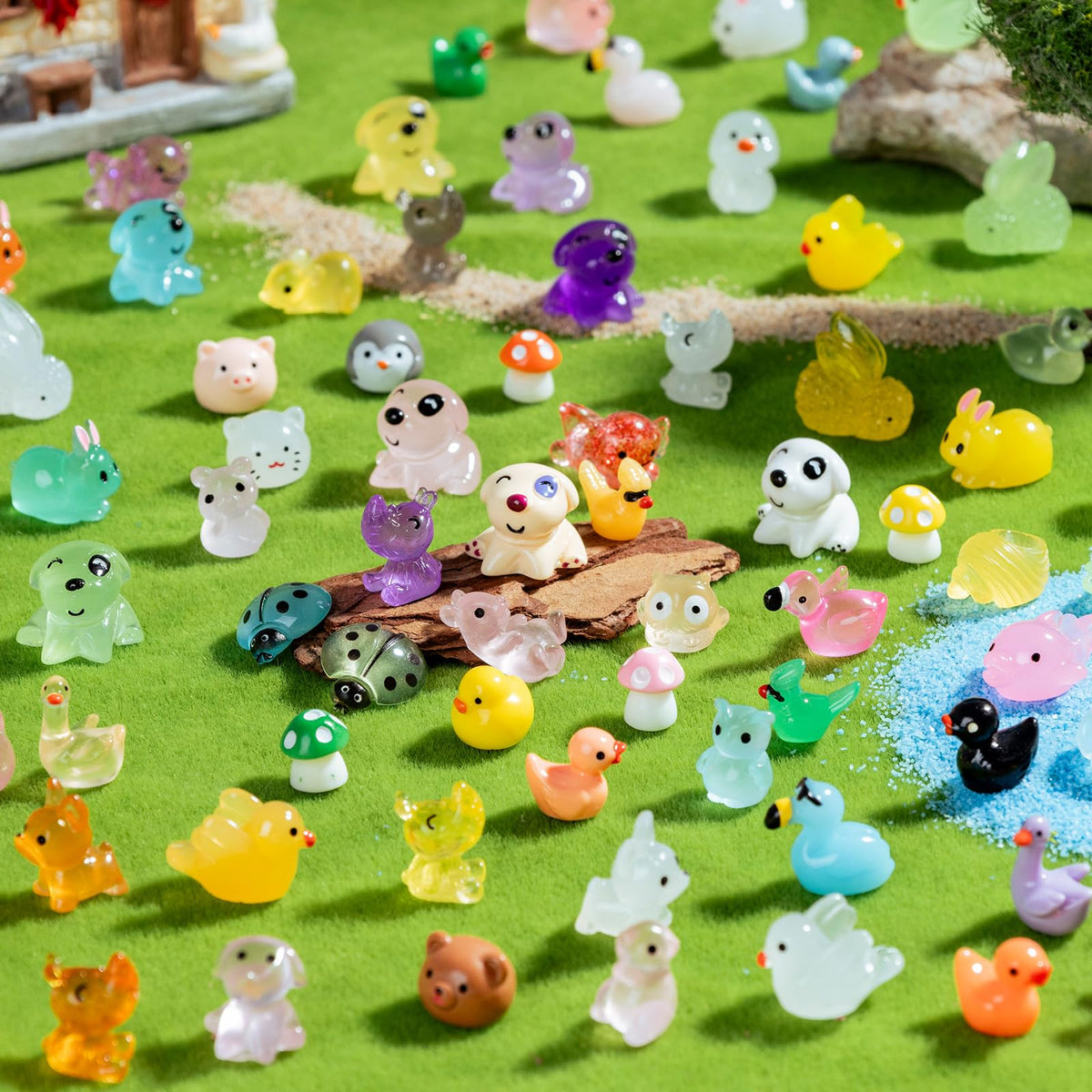 Teenzee tiny animal figurines perfect for decorations and gifts.