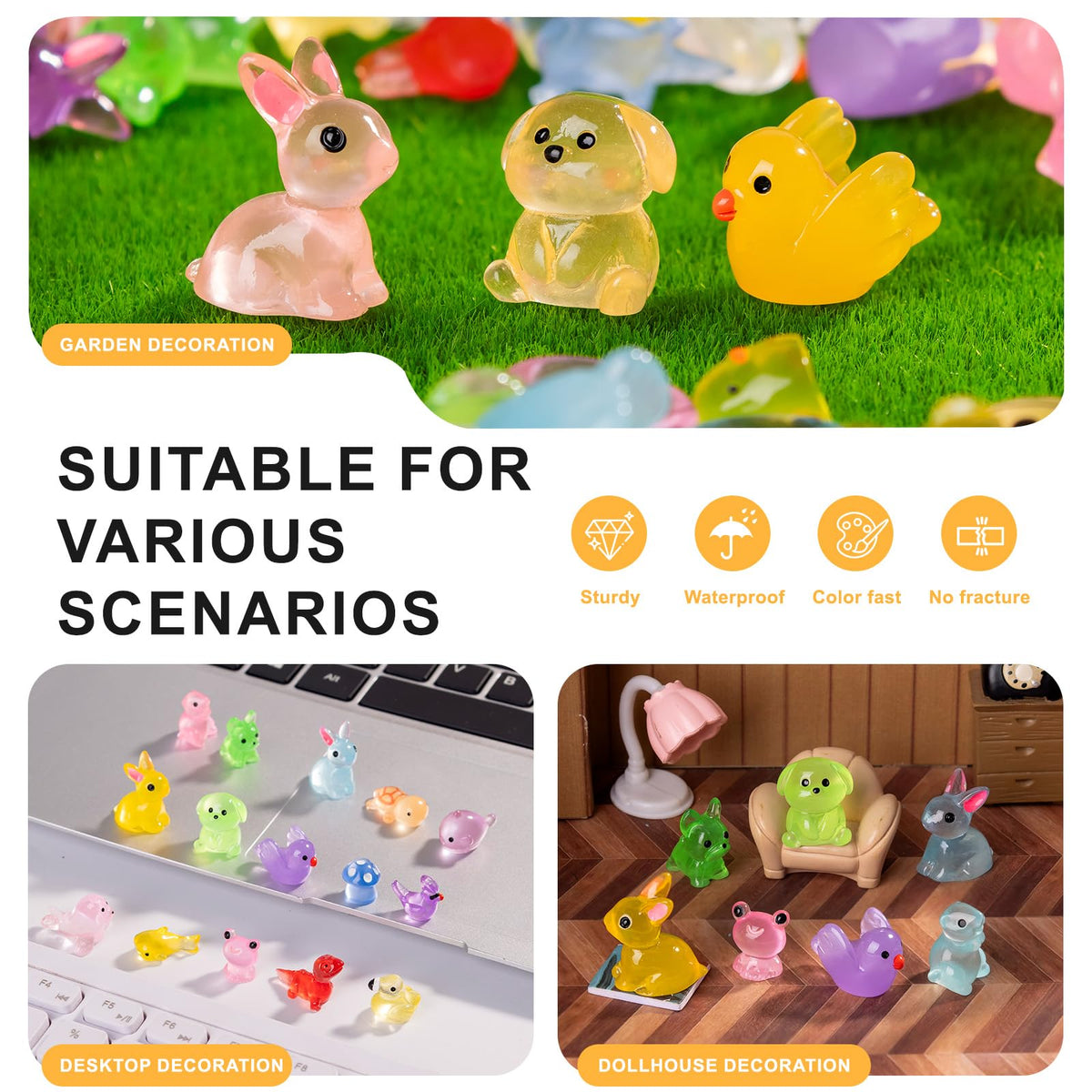 Teenzee gift-ready mini animal sets as decorative accents