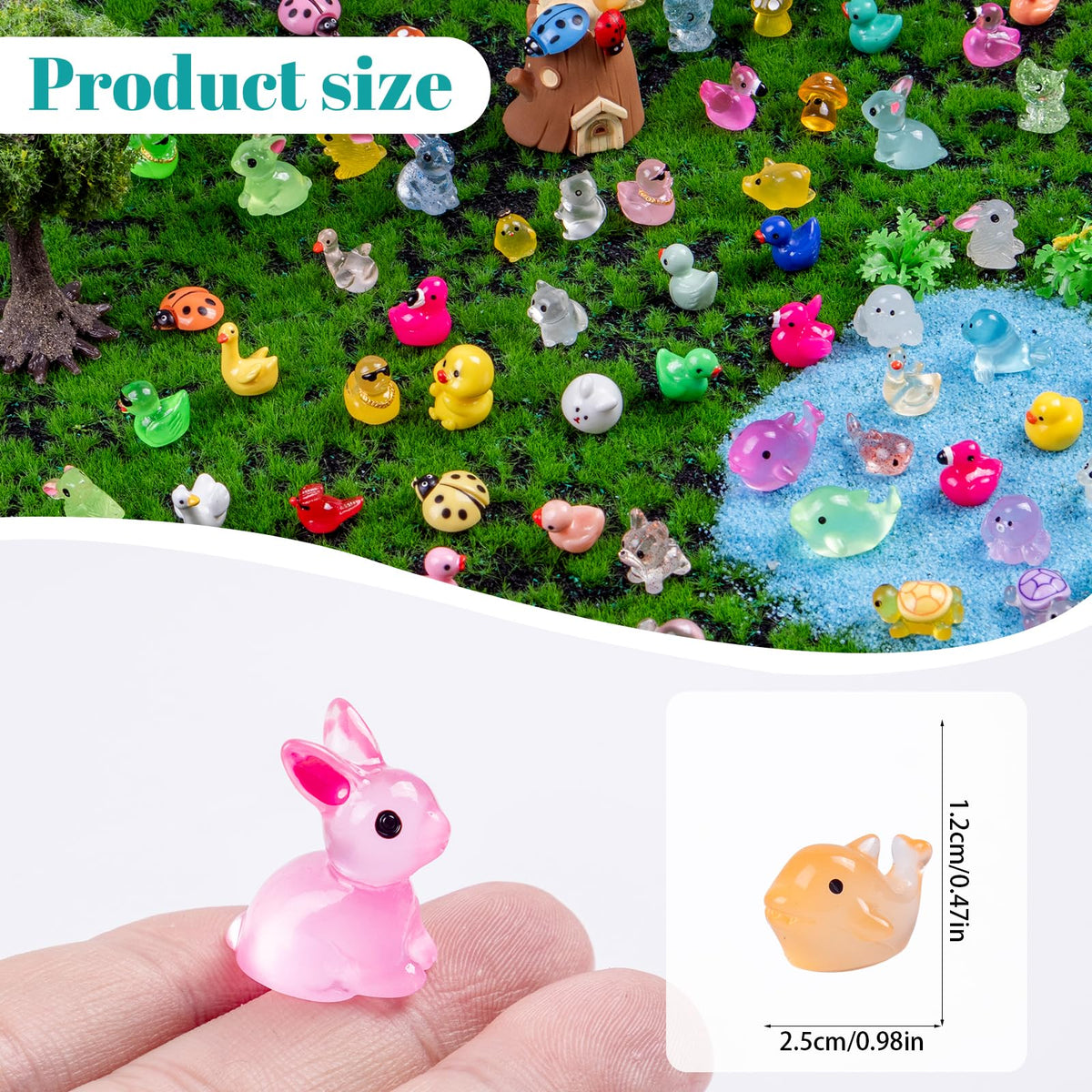 Teenzee glossy resin animal designs for imaginative DIY projects