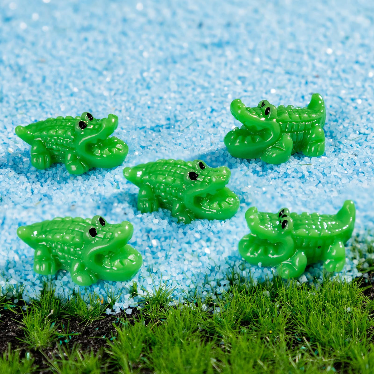 Teenzee mini crocodile figures ideal for gift ideas and office pranks
