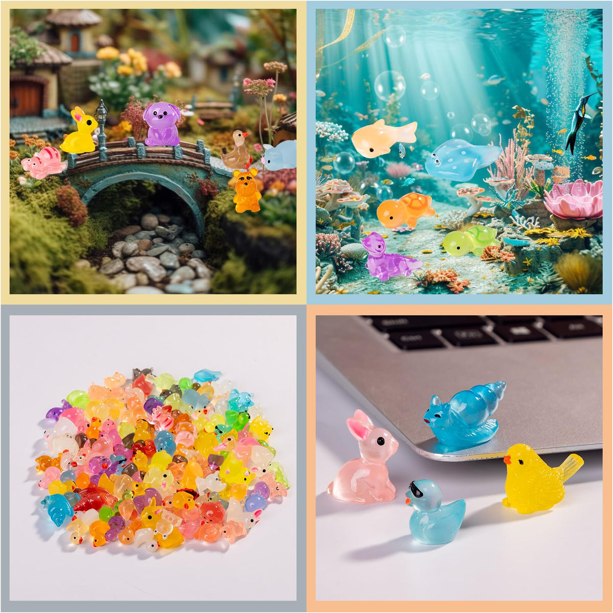 Durable resin construction supports repeated handling in crafts and decor